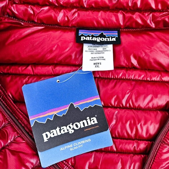 Patagonia Ultralight Goose Down Jacket Mens XXL Wax Red 84756 New w/ Tag NWT - Picture 3 of 7
